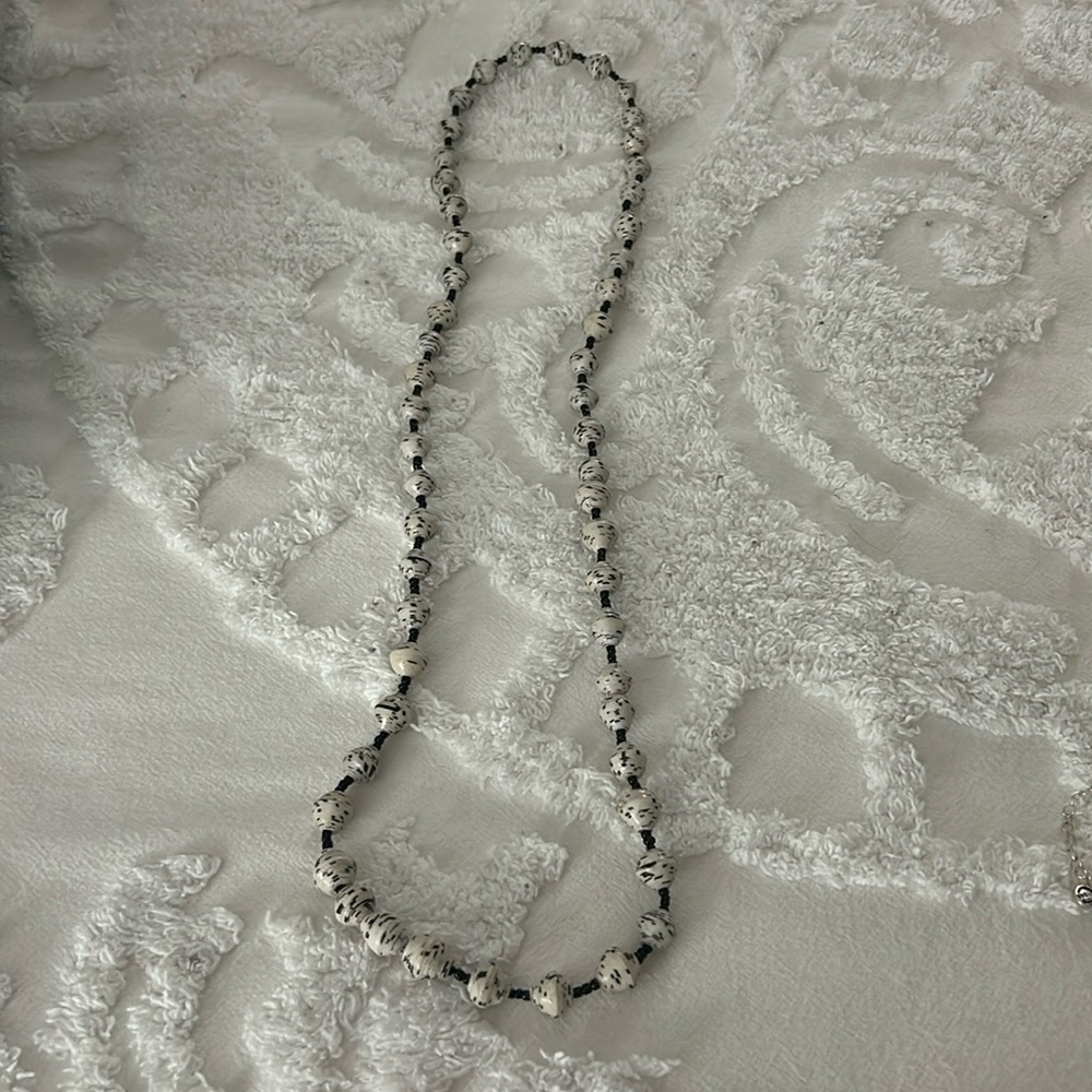 Long beaded necklace